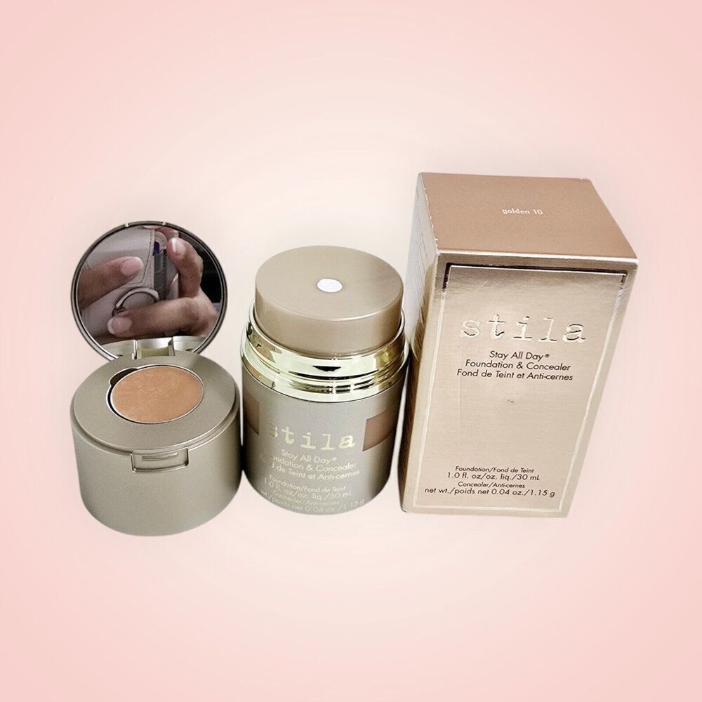 Stila Stay All Day Foundation & Concealer Brand New In Box #10 Golden